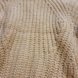 Pastel Pink Cable Knit Sweater